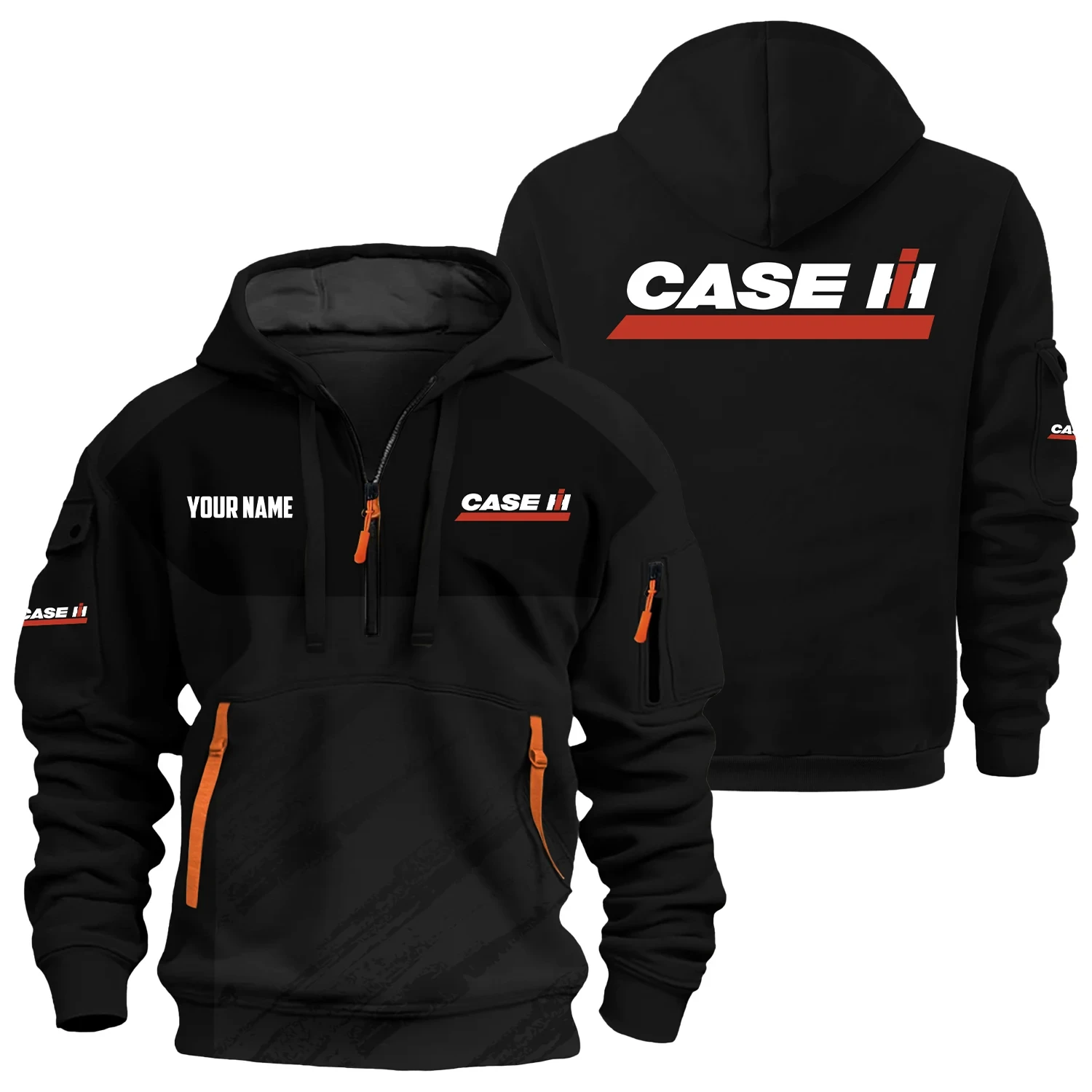 Case IH Exclusive Logo 3D Half-zip Hoodie Multicolor - Image 2