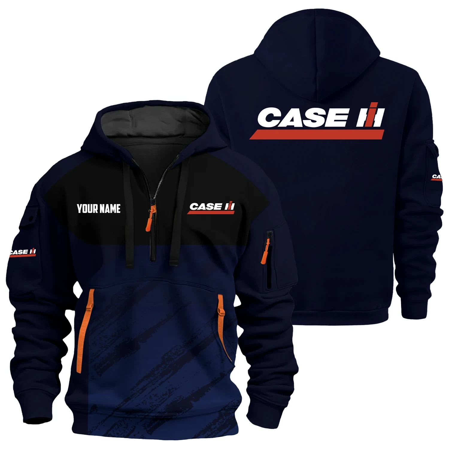 Case IH Exclusive Logo 3D Half-zip Hoodie Multicolor - Image 4