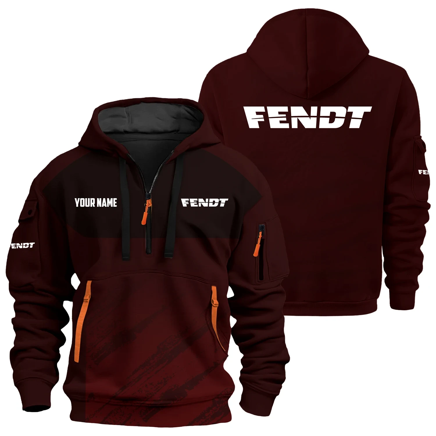 Fendt Exclusive Logo 3D Half-zip Hoodie Multicolor - Image 3