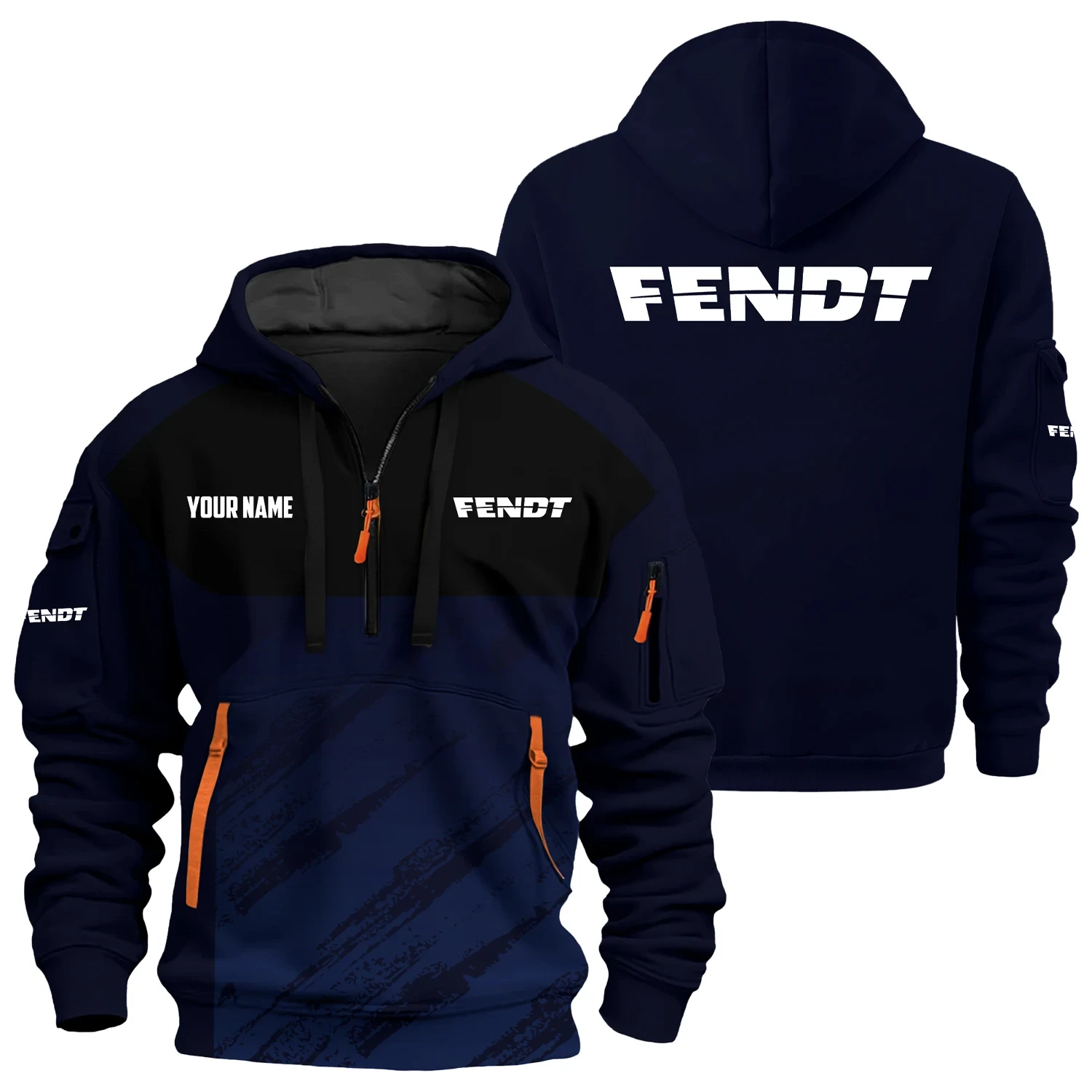 Fendt Exclusive Logo 3D Half-zip Hoodie Multicolor - Image 4