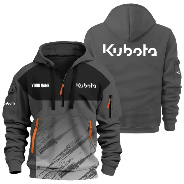 Kubota Exclusive Logo 3D Half-zip Hoodie Multicolor