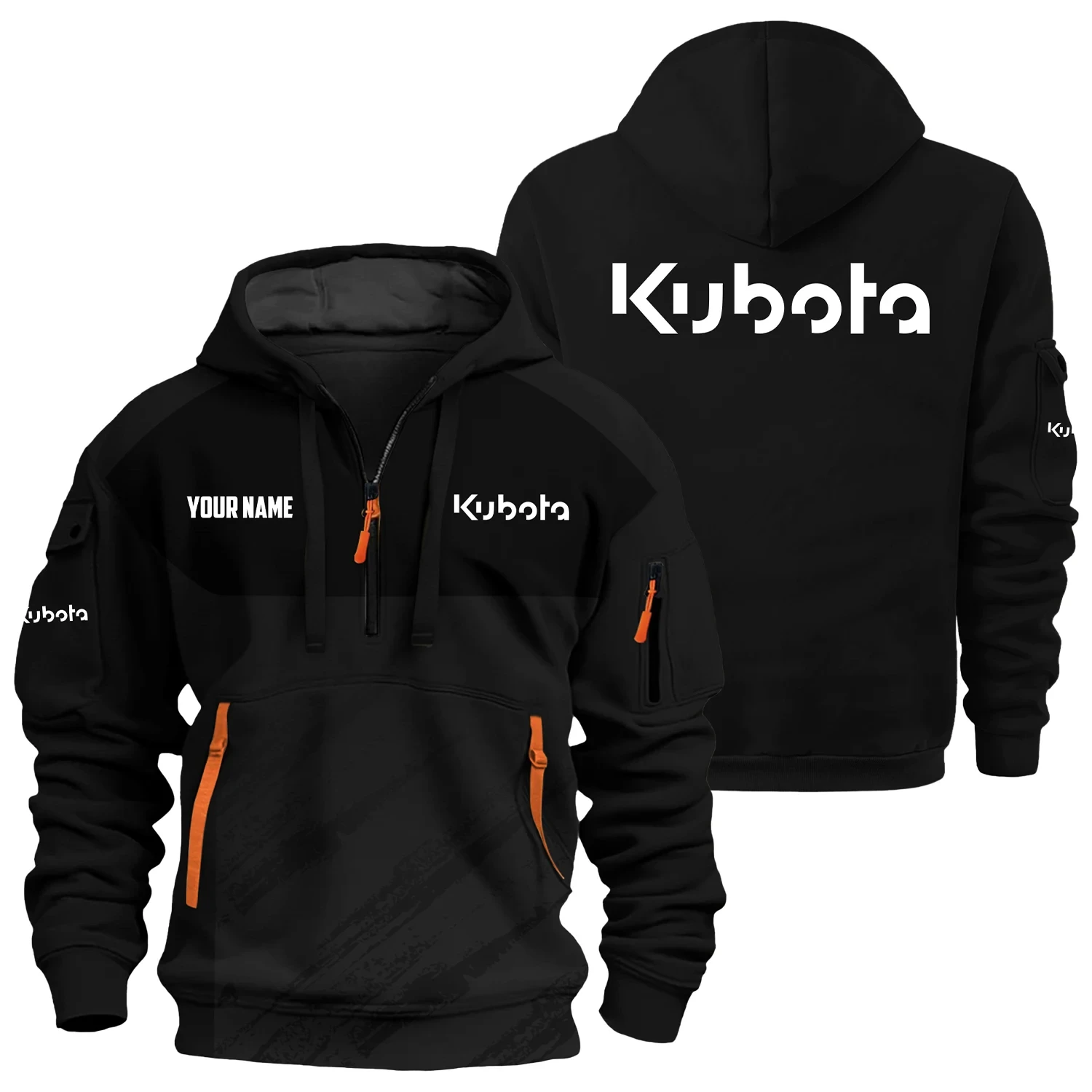 Kubota Exclusive Logo 3D Half-zip Hoodie Multicolor - Image 2