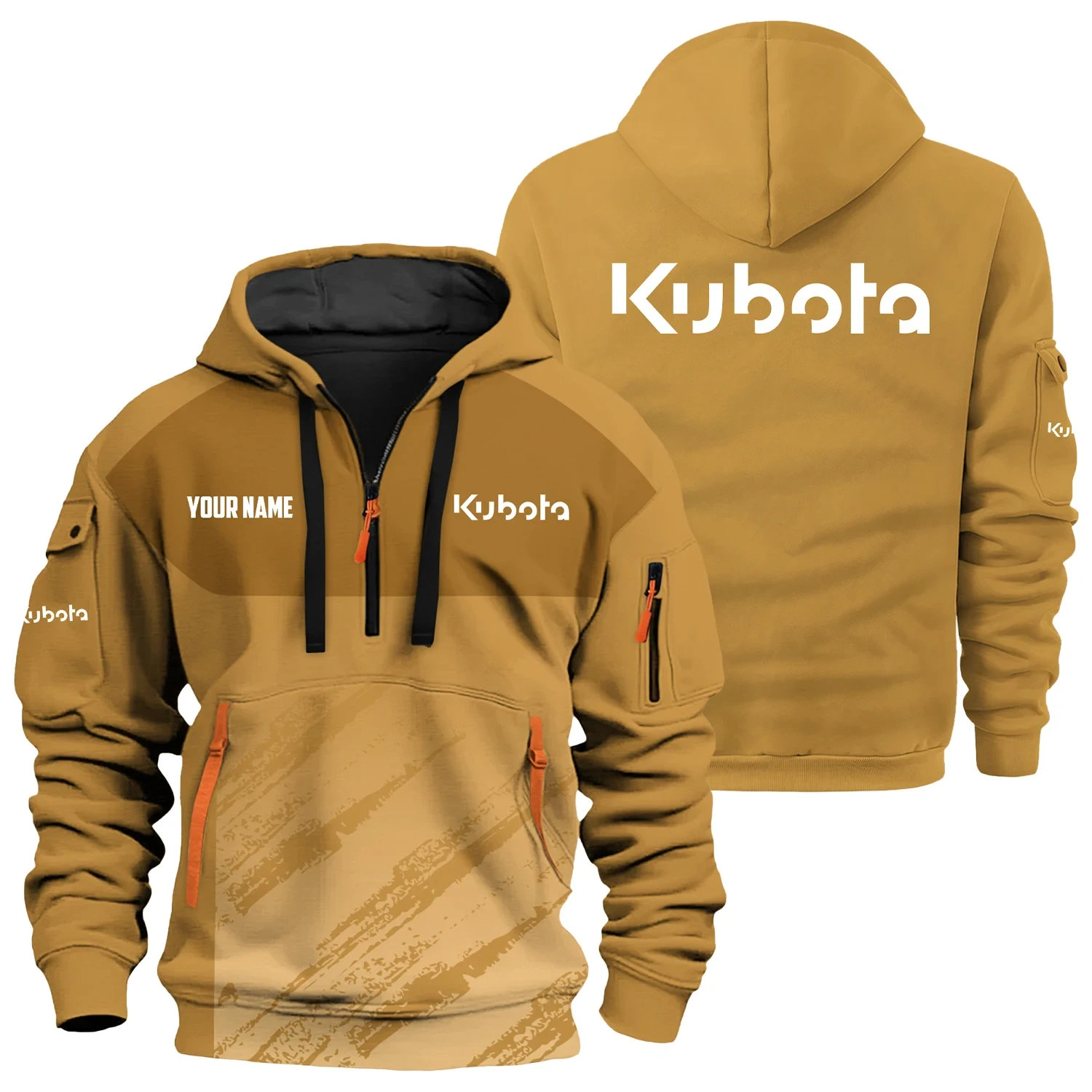 Kubota Exclusive Logo 3D Half-zip Hoodie Multicolor - Image 5