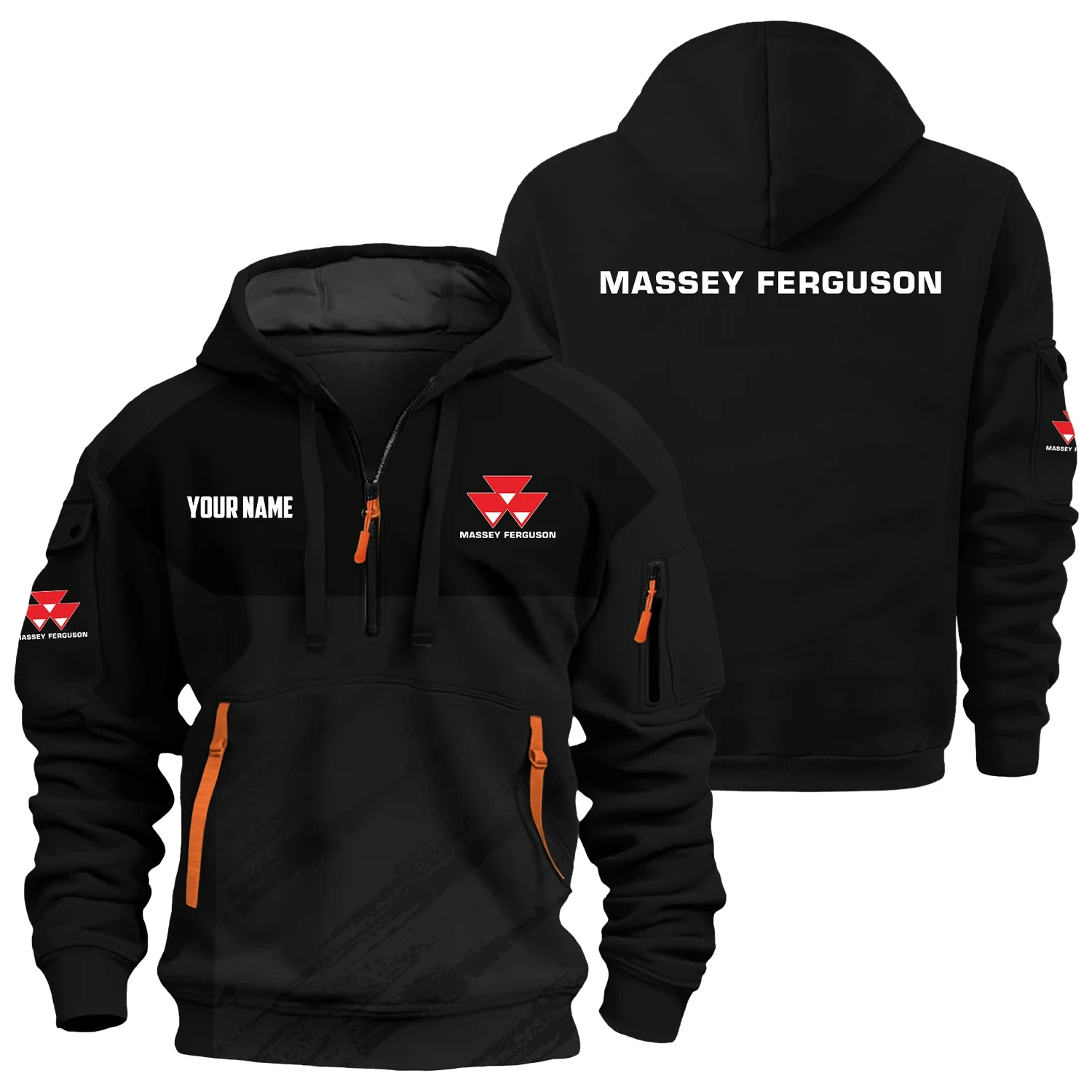 Massey Ferguson Exclusive Logo 3D Half-zip Hoodie Multicolor - Image 2
