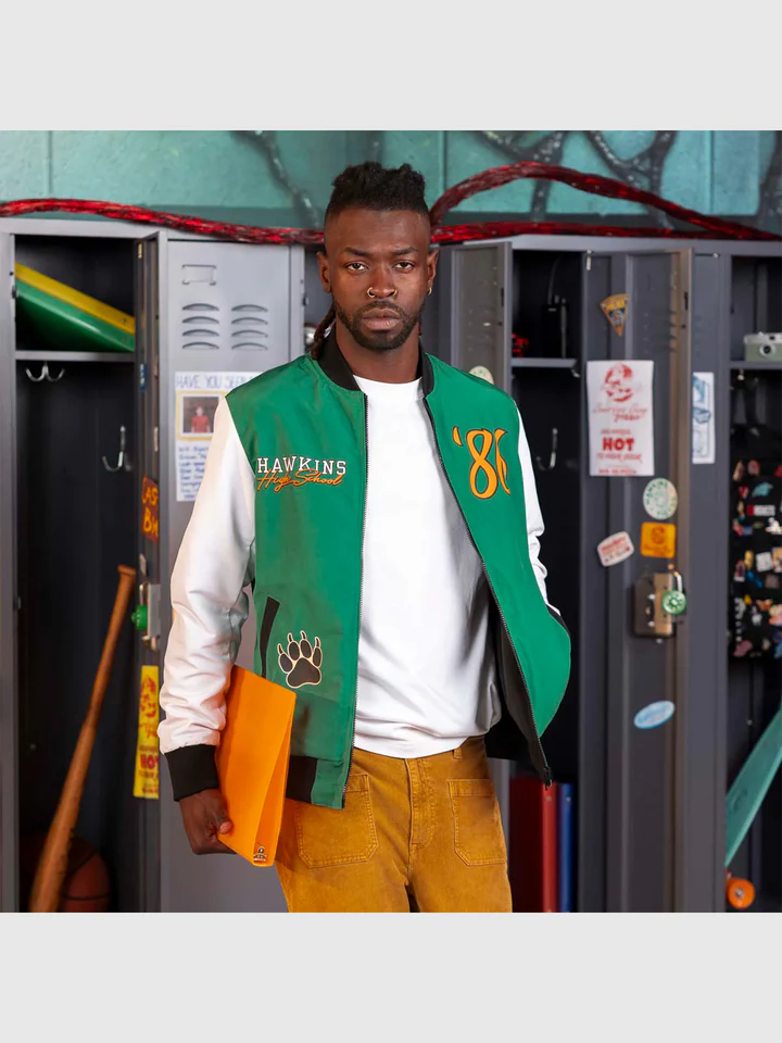 Stranger Things x RSVLTS Hawkins Tigers Reversible Bomber Jacket - Image 5