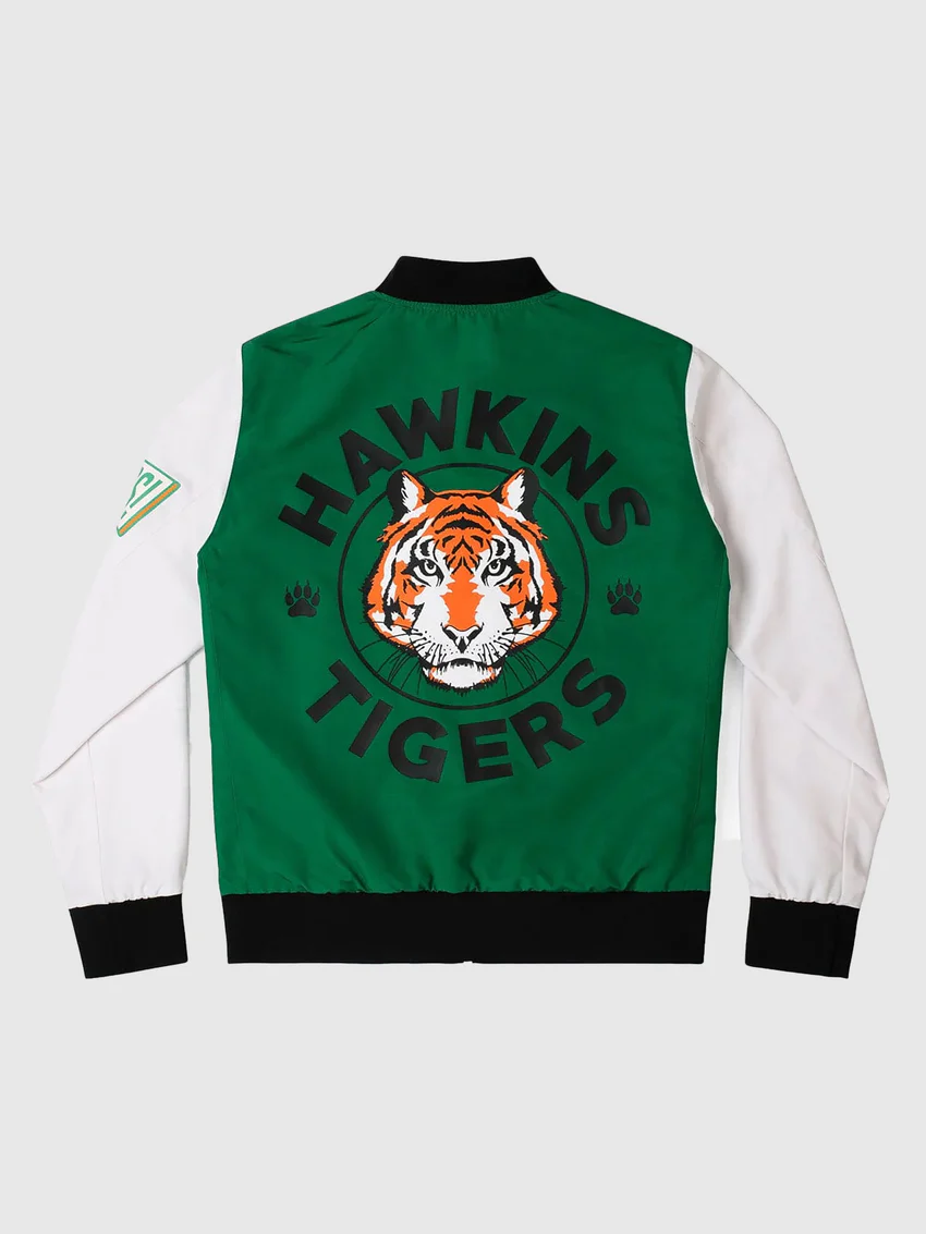 Stranger Things x RSVLTS Hawkins Tigers Reversible Bomber Jacket
