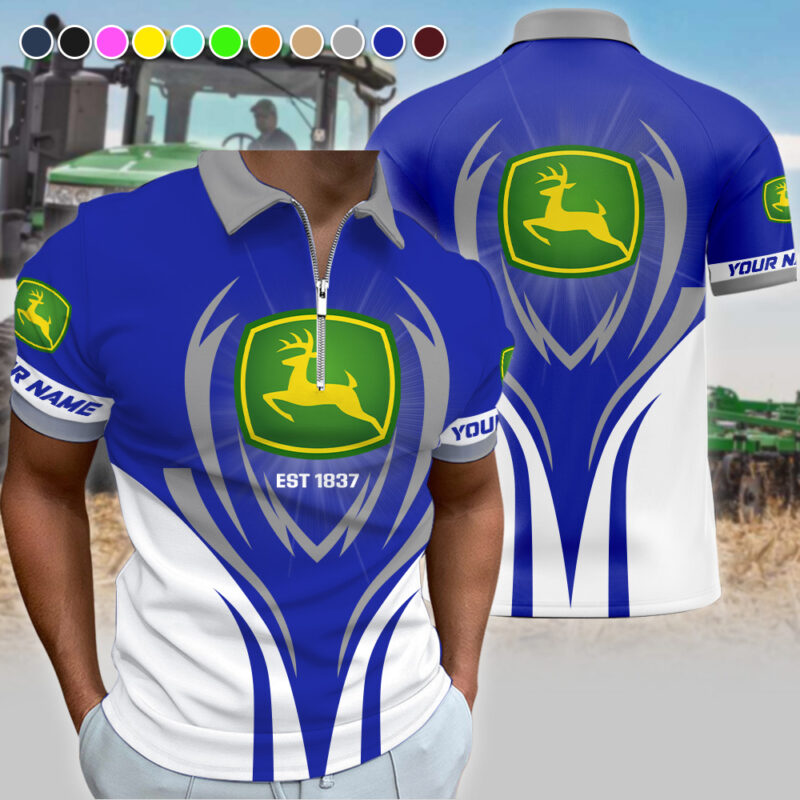 John Deere Polo Shirt NN7293 Custom Name - Image 3