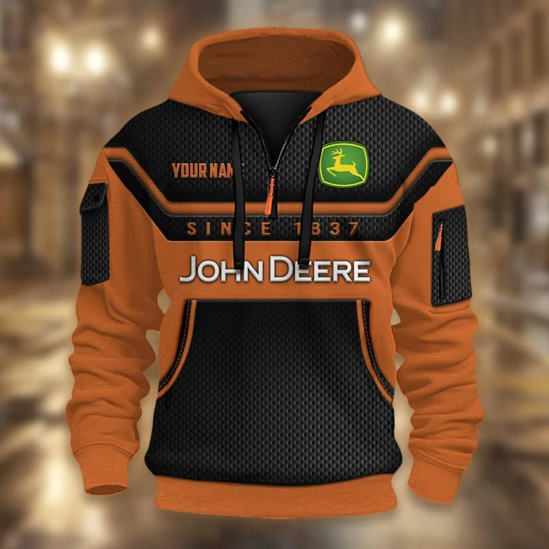 John Deere DMHT1856 3D Half-zip Hoodie Multicolor - Image 5