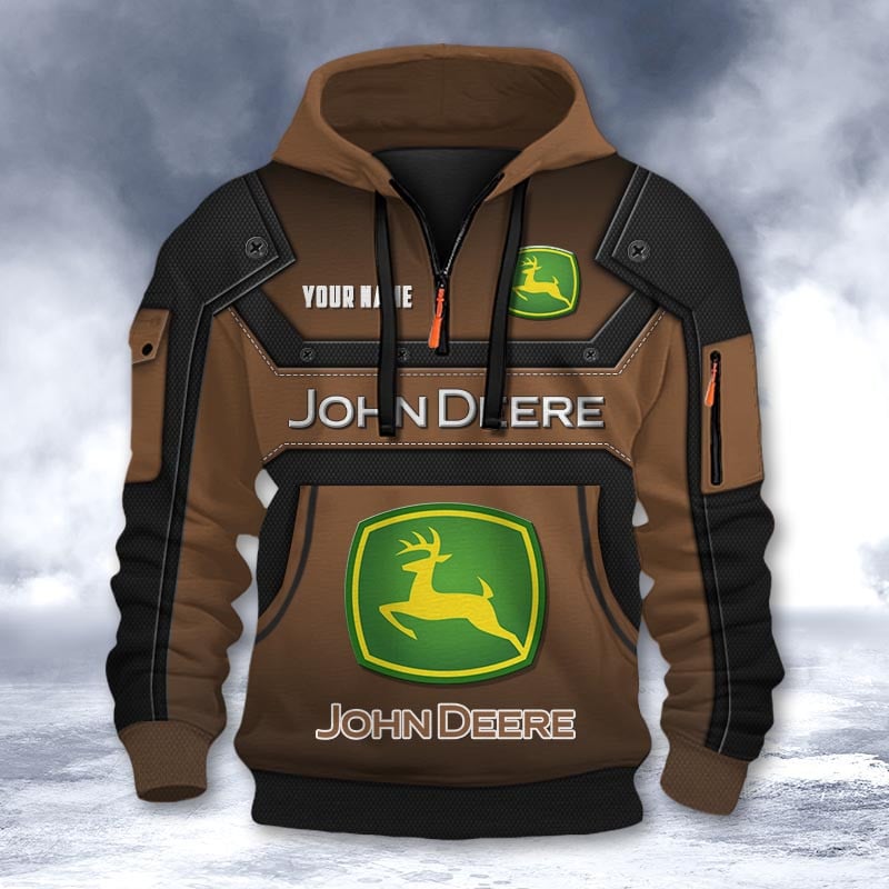 John Deere DMHT2305 3D Half-zip Hoodie Multicolor - Image 2