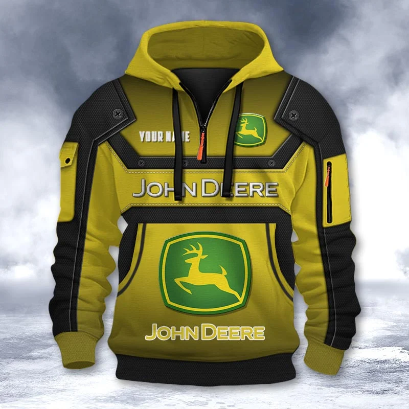 John Deere DMHT2305 3D Half-zip Hoodie Multicolor - Image 7