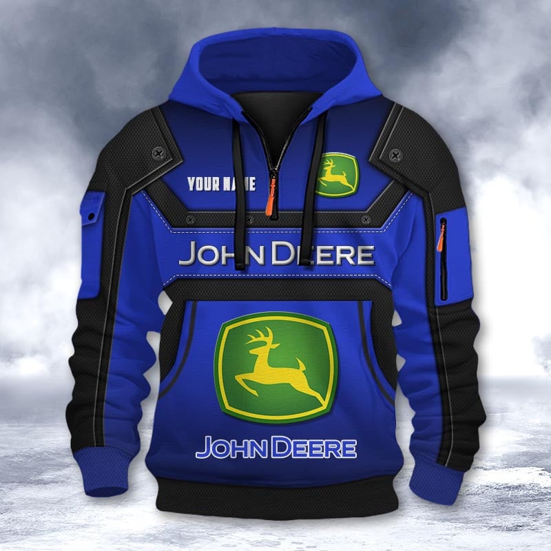 John Deere DMHT2305 3D Half-zip Hoodie Multicolor - Image 8