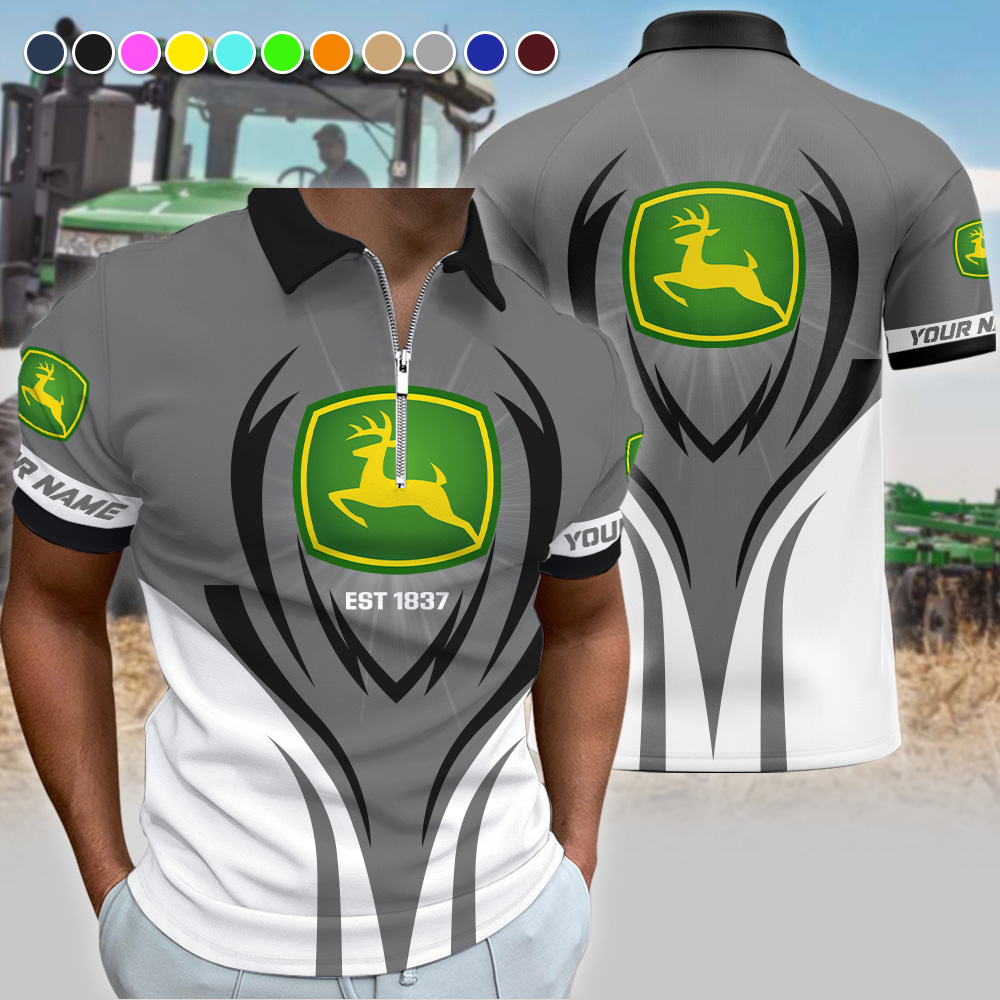 John Deere Polo Shirt NN7293 Custom Name - Image 5