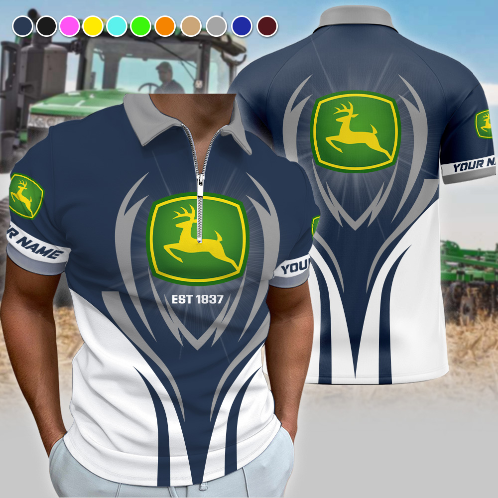 John Deere Polo Shirt NN7293 Custom Name - Image 7