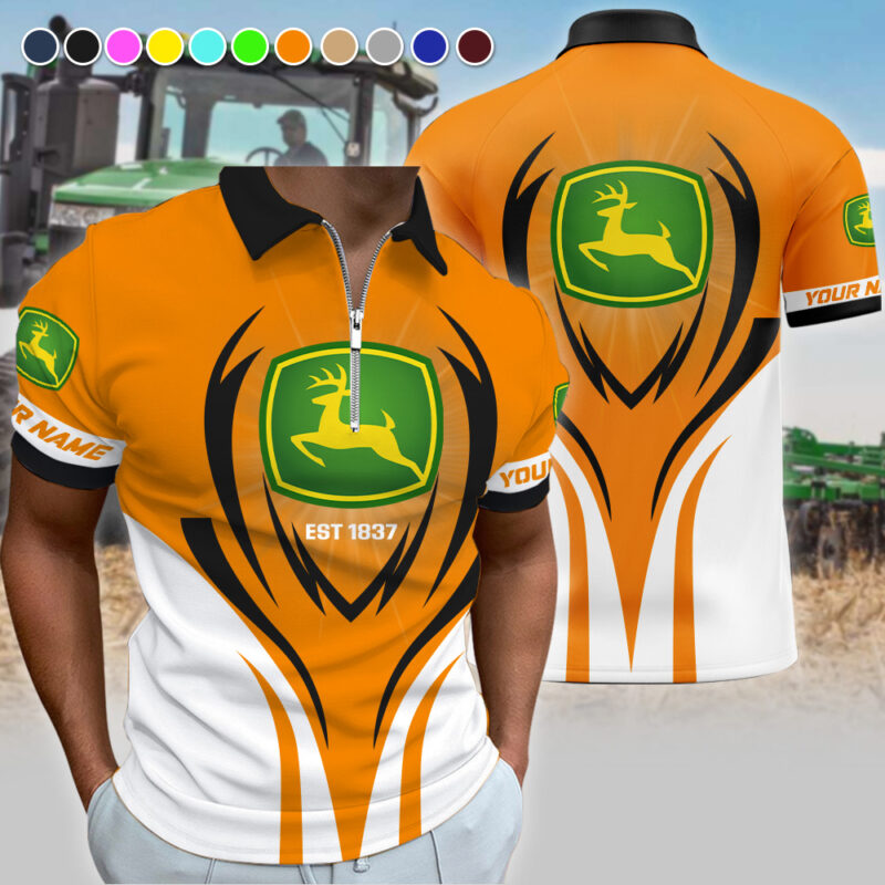 John Deere Polo Shirt NN7293 Custom Name - Image 8