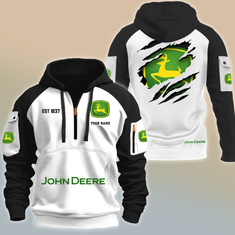 John Deere NN7566 3D Half-zip Hoodie Multicolor - Image 11
