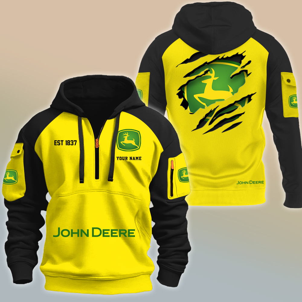 John Deere NN7566 3D Half-zip Hoodie Multicolor - Image 12