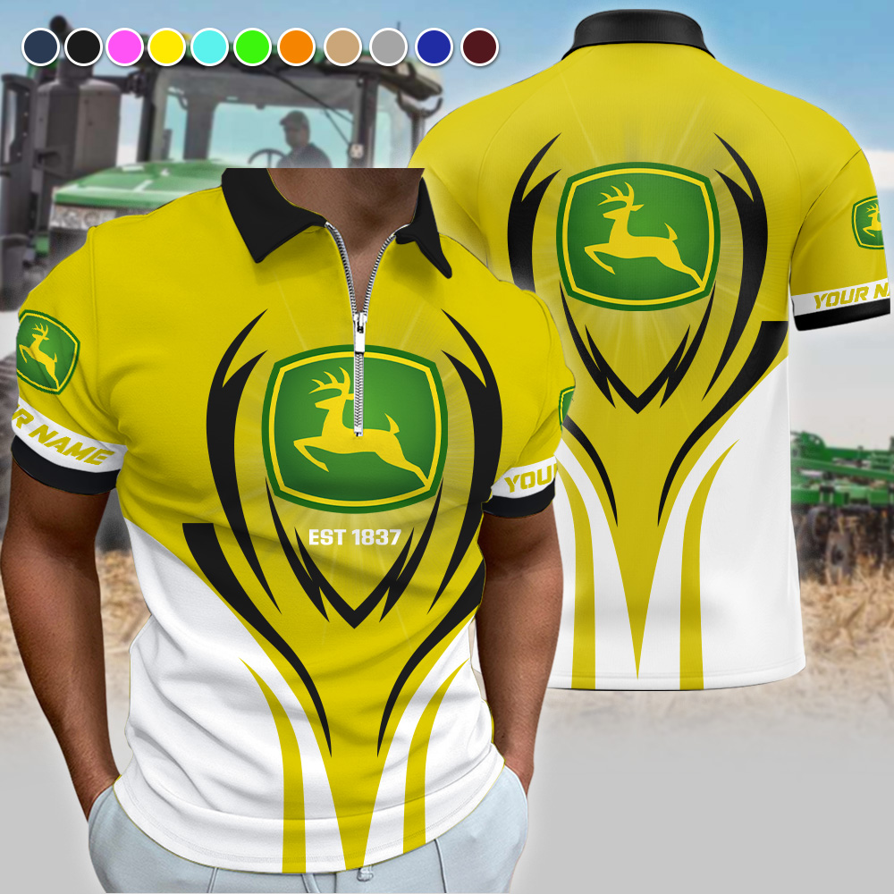 John Deere Polo Shirt NN7293 Custom Name - Image 11