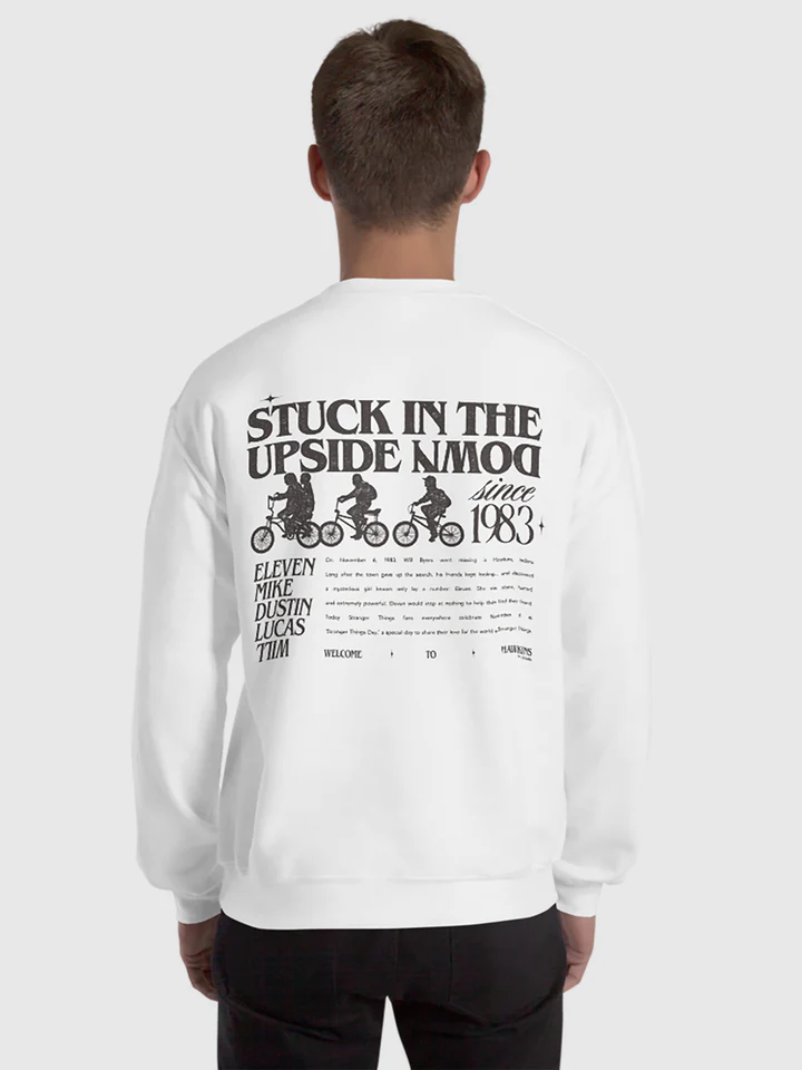 Stranger Things Stuck In The Upside Down Sweatshirt - Image 3