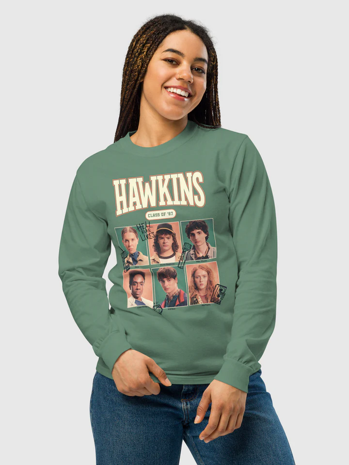 Stranger Things Long Sleeve T-Shirt Hawkins Class of '87 - Image 3