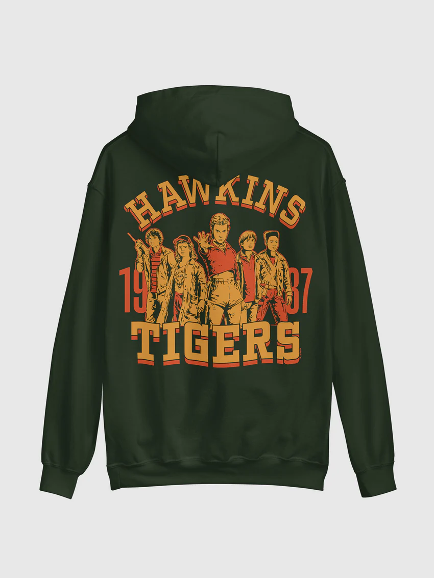 Stranger Things Hoodie Hawkins Tigers '87