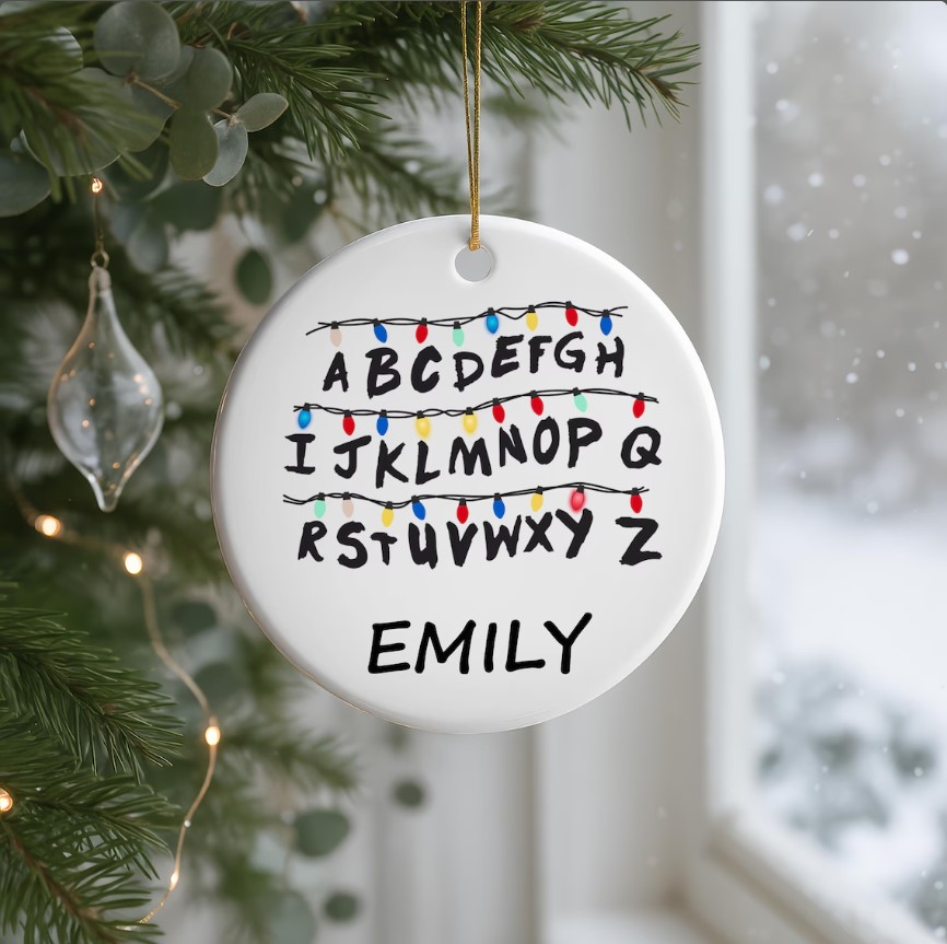 Christmas Things Ornament -Stranger-Inspired Holiday Decor Double Side Printed