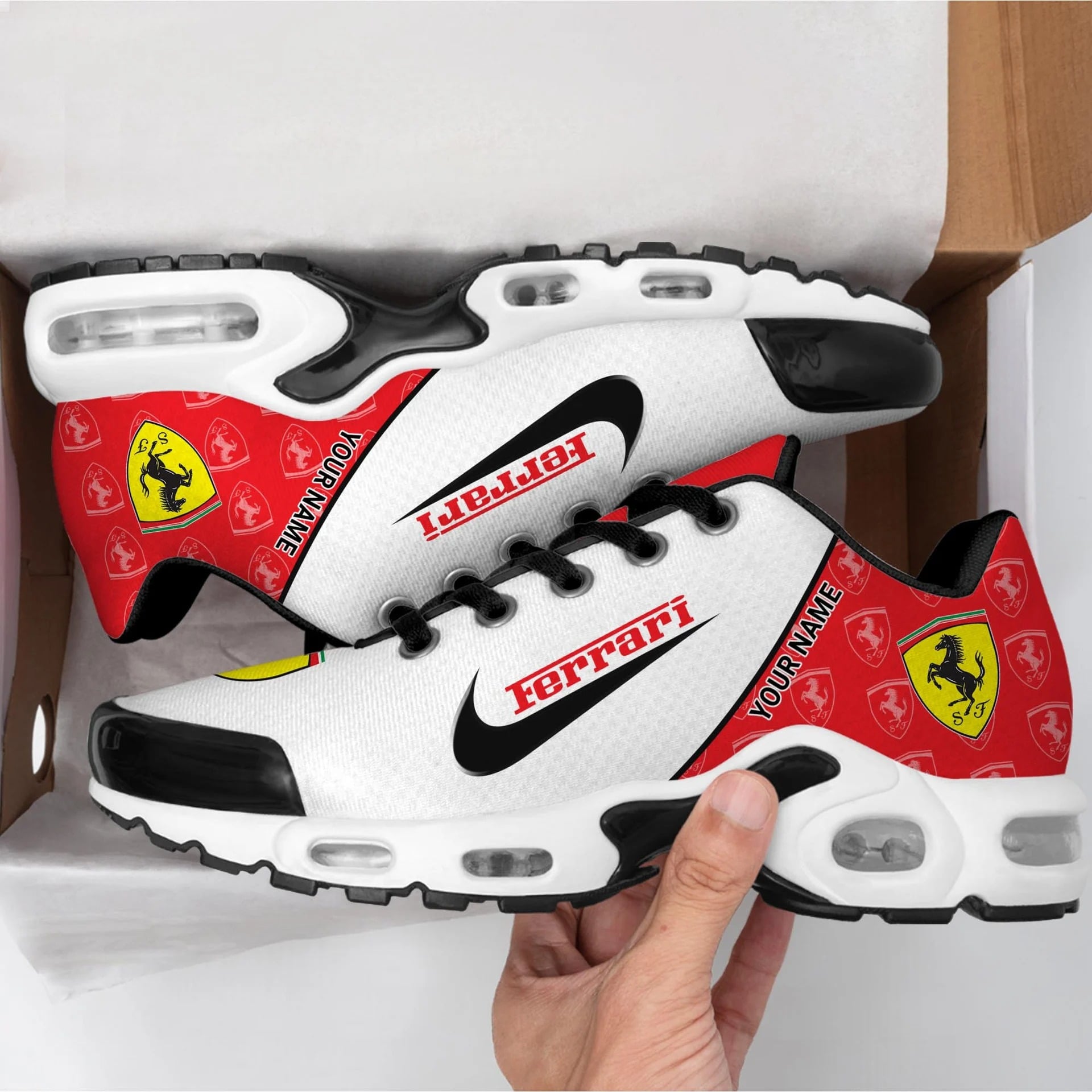 Ferrari Elegant Design Custom Name Sport Shoes VS46