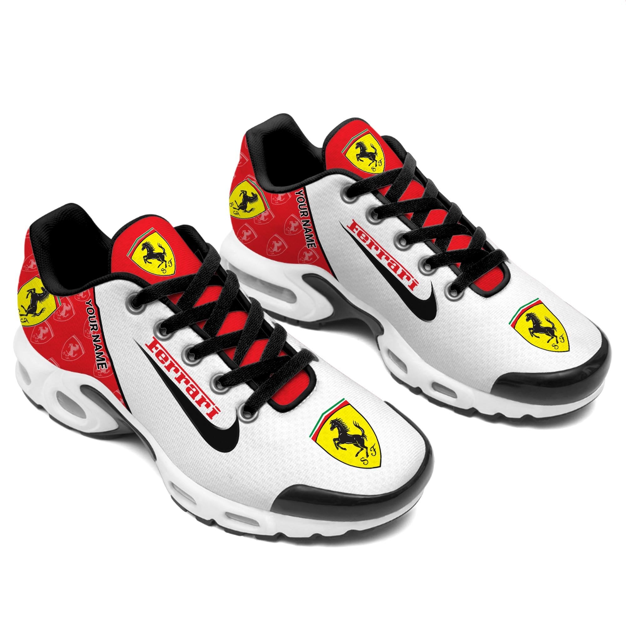Ferrari Elegant Design Custom Name Sport Shoes VS46 - Image 6