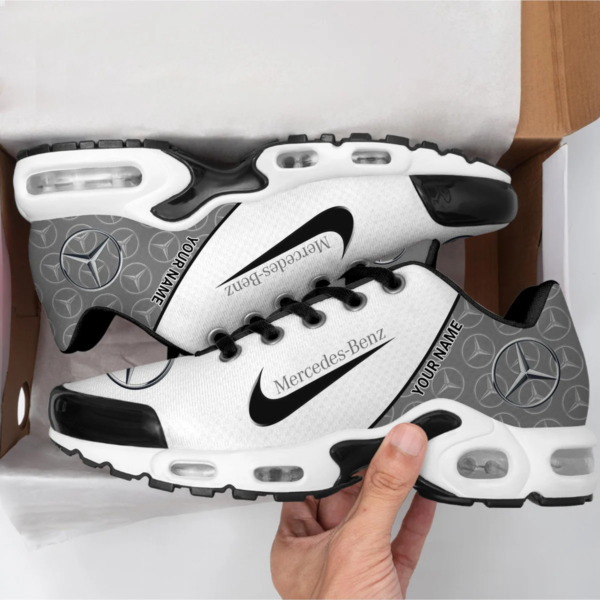 Mercedes Elegant Design Custom Name Sport Shoes VS46 - Image 3