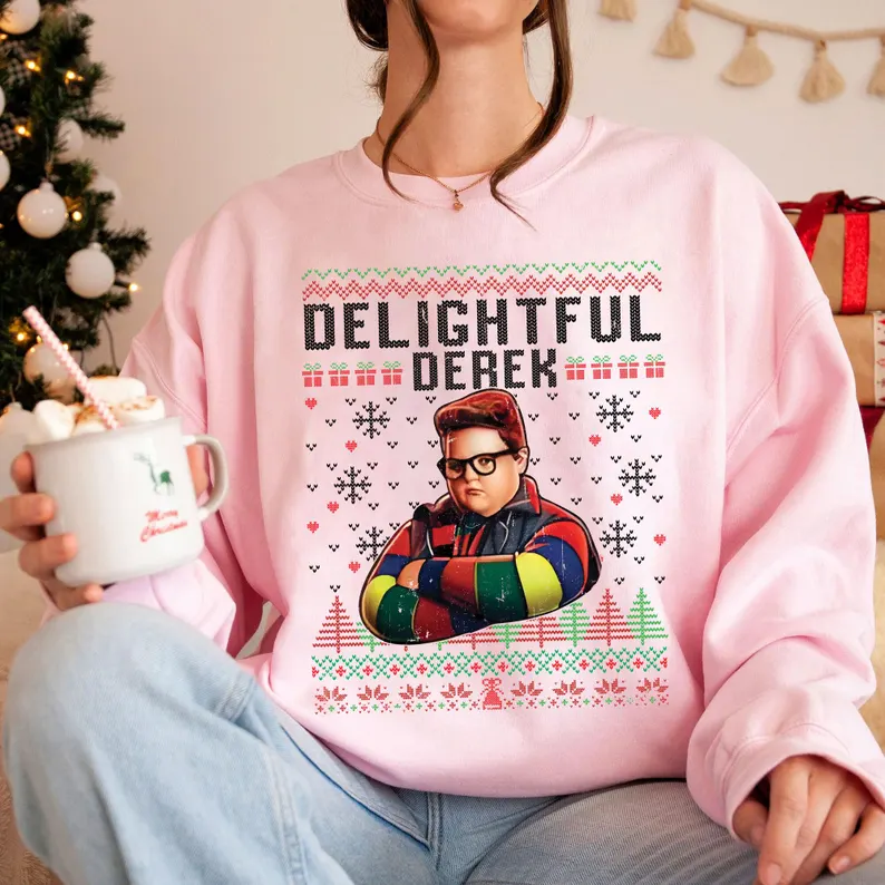 Stranger Things Delightful Derek Christmas Shirt - Image 2