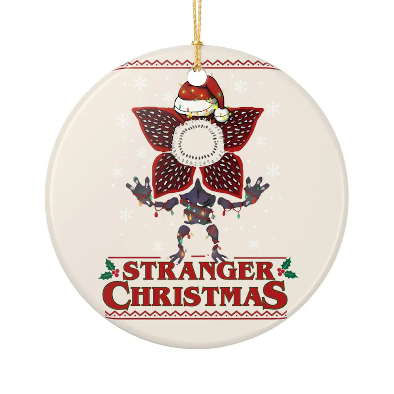 Stranger Christmas Demogorgon Ornament Double Side Printed