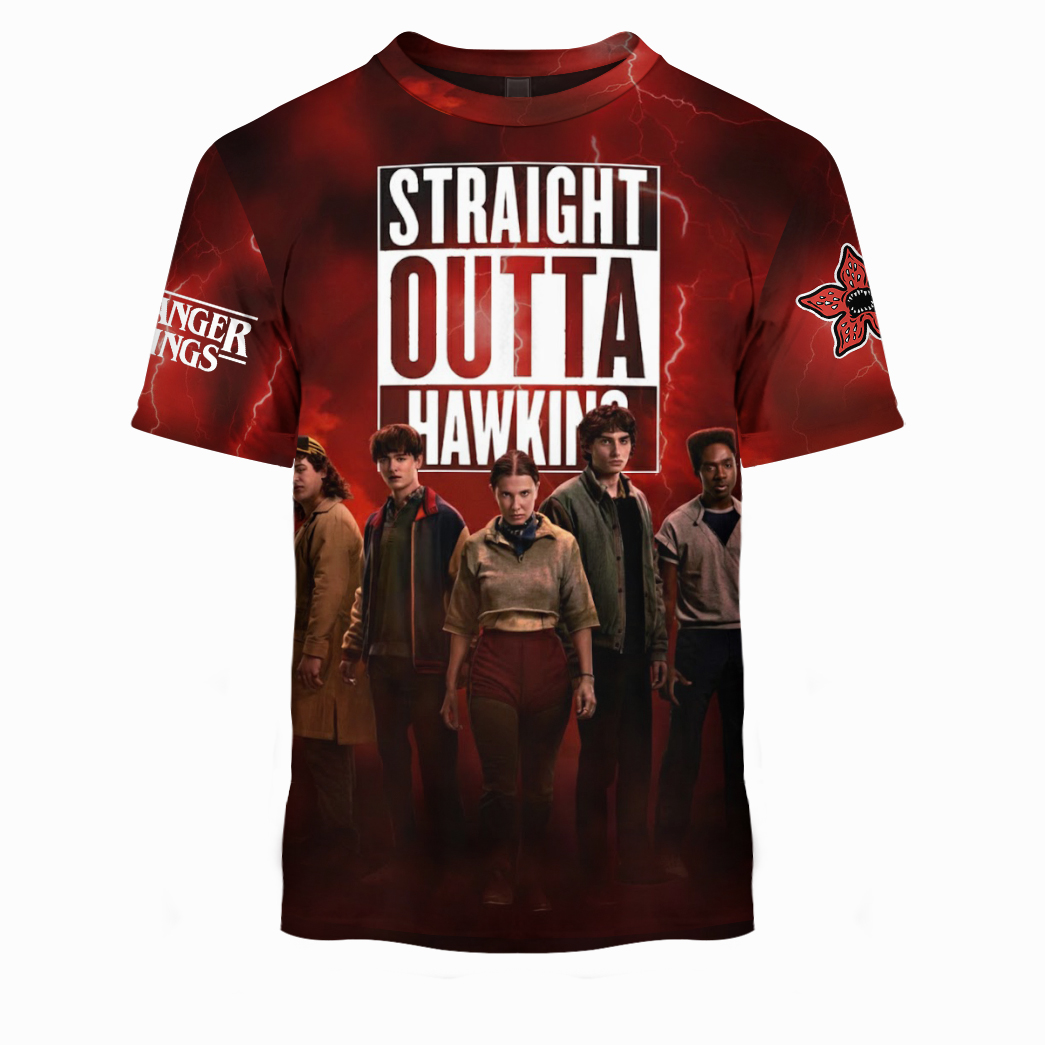 Stranger Things Season5 Special hoodie Straight Outta Hawkins ST6 - Image 3