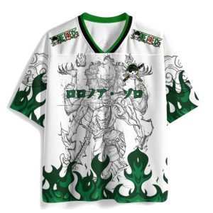 One Piece Roronoa Zoro Anime Football Jersey