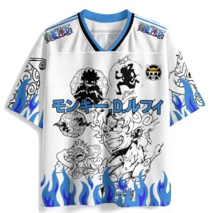 One Piece Luffy Gear 5 Anime Football Jersey