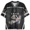 Custom Name One Piece Luffy Gear 5 Anime Football Jersey Black