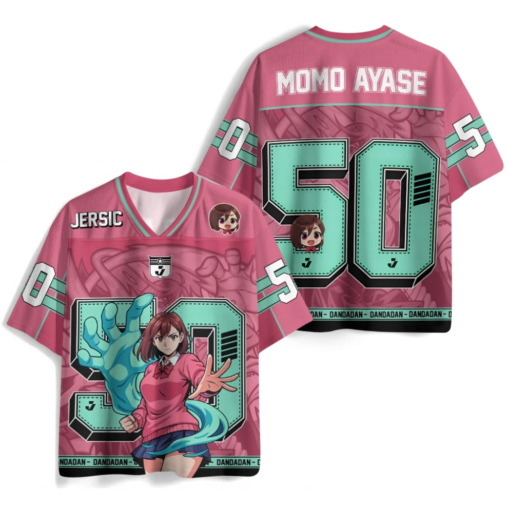 Custom Name Anime Jersey Dandadan Ayase Momo - Image 3