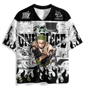One Piece Roronoa Zoro Anime Football Jersey