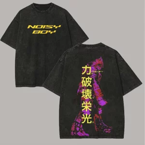 Real Steel Noisy Boy Printed 2 Side Unisex Washed T-Shirt