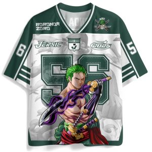 One Piece Roronoa Zoro Anime Football Jersey