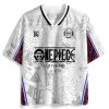 One Piece Luffy Anime Football Jersey White