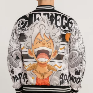 Luffy Gear 5 Joyboy Bomber Jacket White