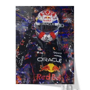 Max Verstappen '2025' Abu Dhabi Canvas