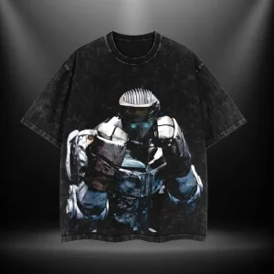Real Steel Printed Unisex Washed T-Shirt