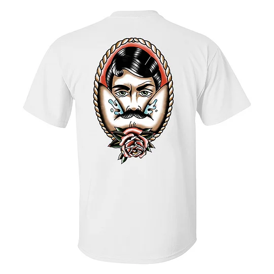 Vintage Rose Print Men's T-shirt - Image 5