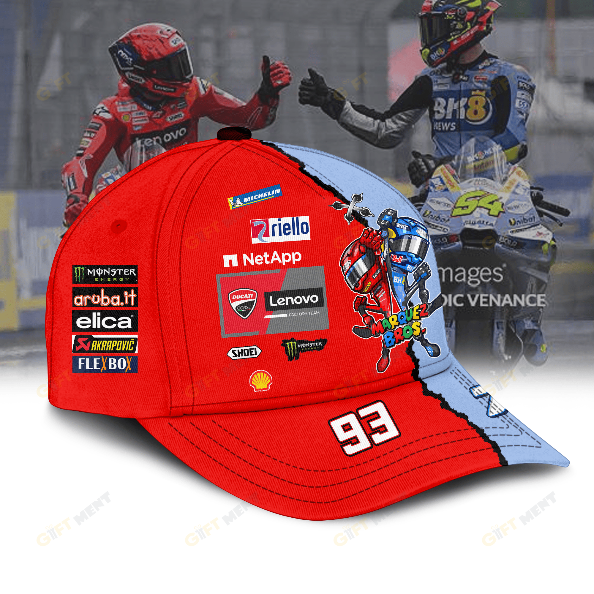Marquez Bros Combo | Ducati x Gresini Edition Premium Cap - Image 2
