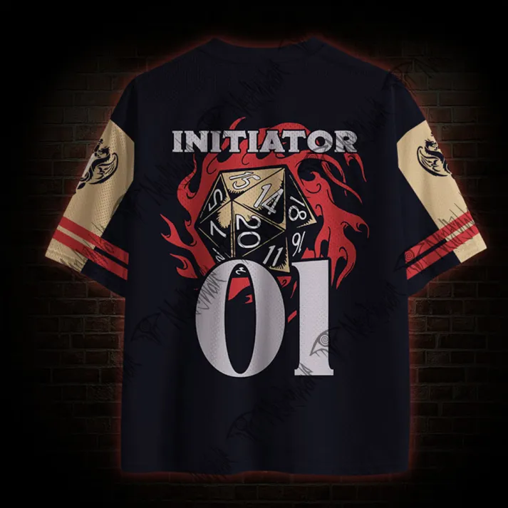 Roll for Initiative Mesh Jersey-Custom Name On Back - Image 2