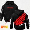 Honda Racing Printed Fleece-lined Unisex Hoodie Custom Name On Sleeve