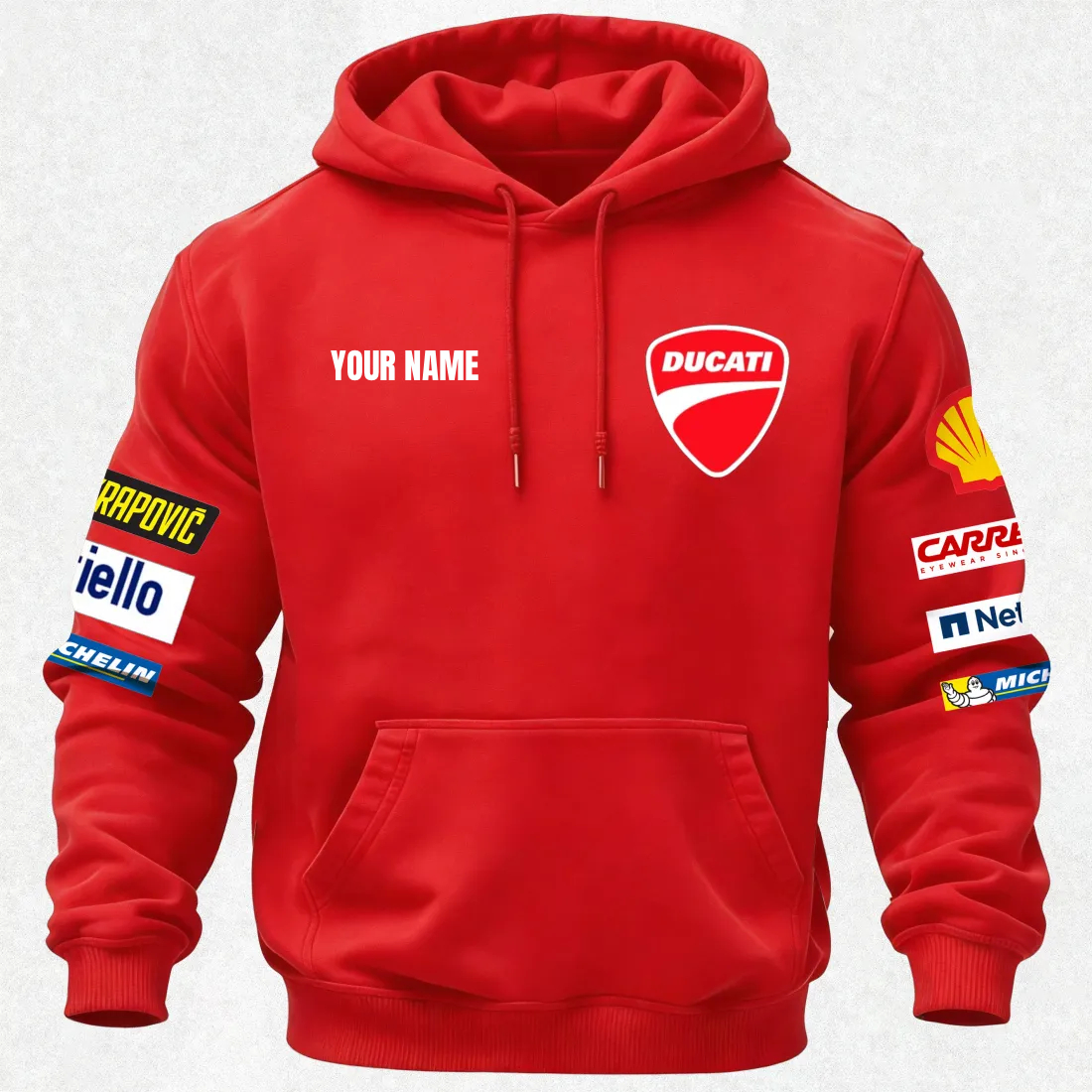 Personalized Ducati Lenovo Team x Marc Márquez Hoodie - Image 3