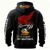 Honda Racing Stunt Argentino 1 Printed Fleece-lined Unisex Hoodie