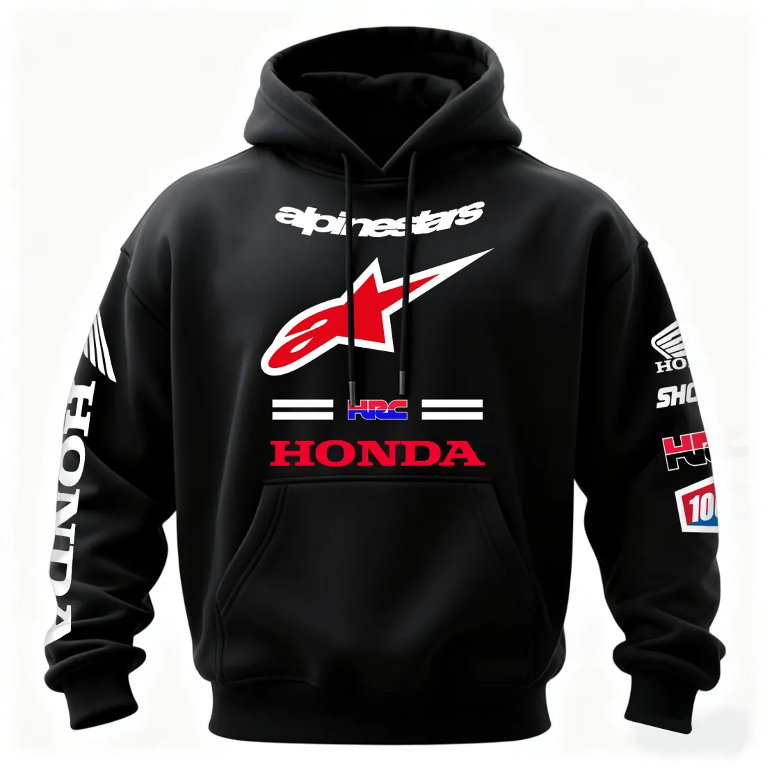 Honda HRC Progressive Printed Fleece-lined Unisex Hoodie - Image 2
