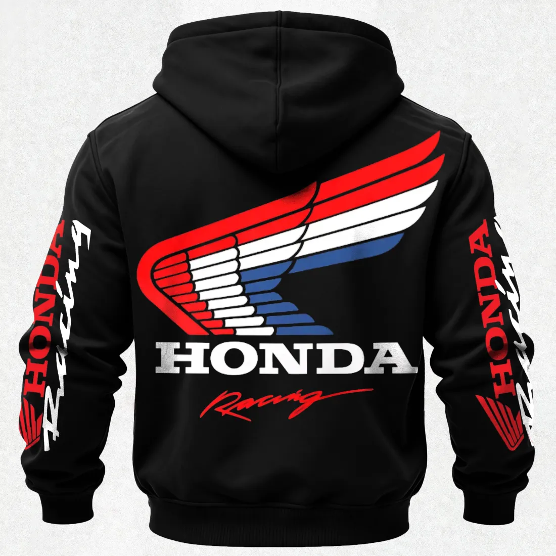Honda Racing Printed Fleece-lined Unisex Hoodie Custom Your Name - Image 3